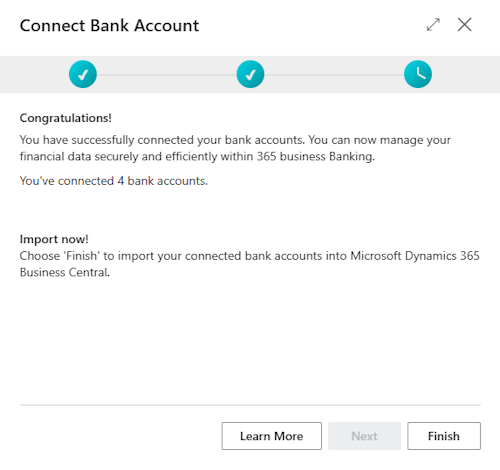 Connected Bank Accounts