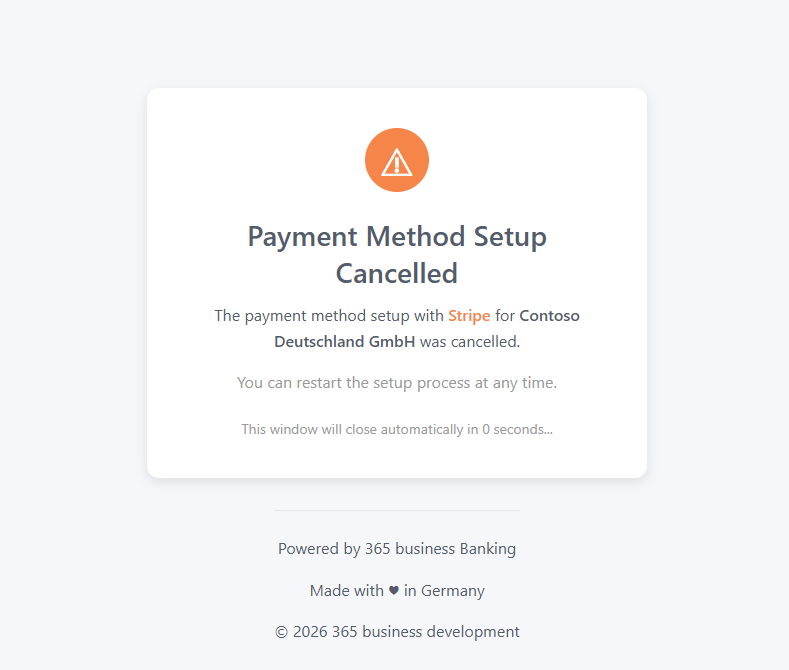 Payment authorization failed