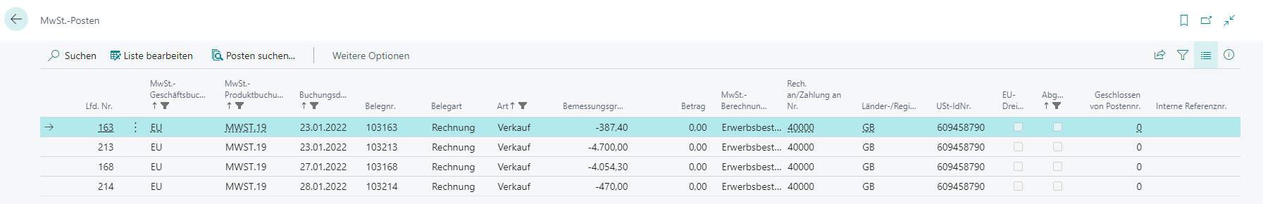 MwSt.-Posten