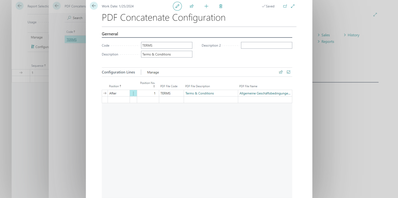 Concatenate Configuration