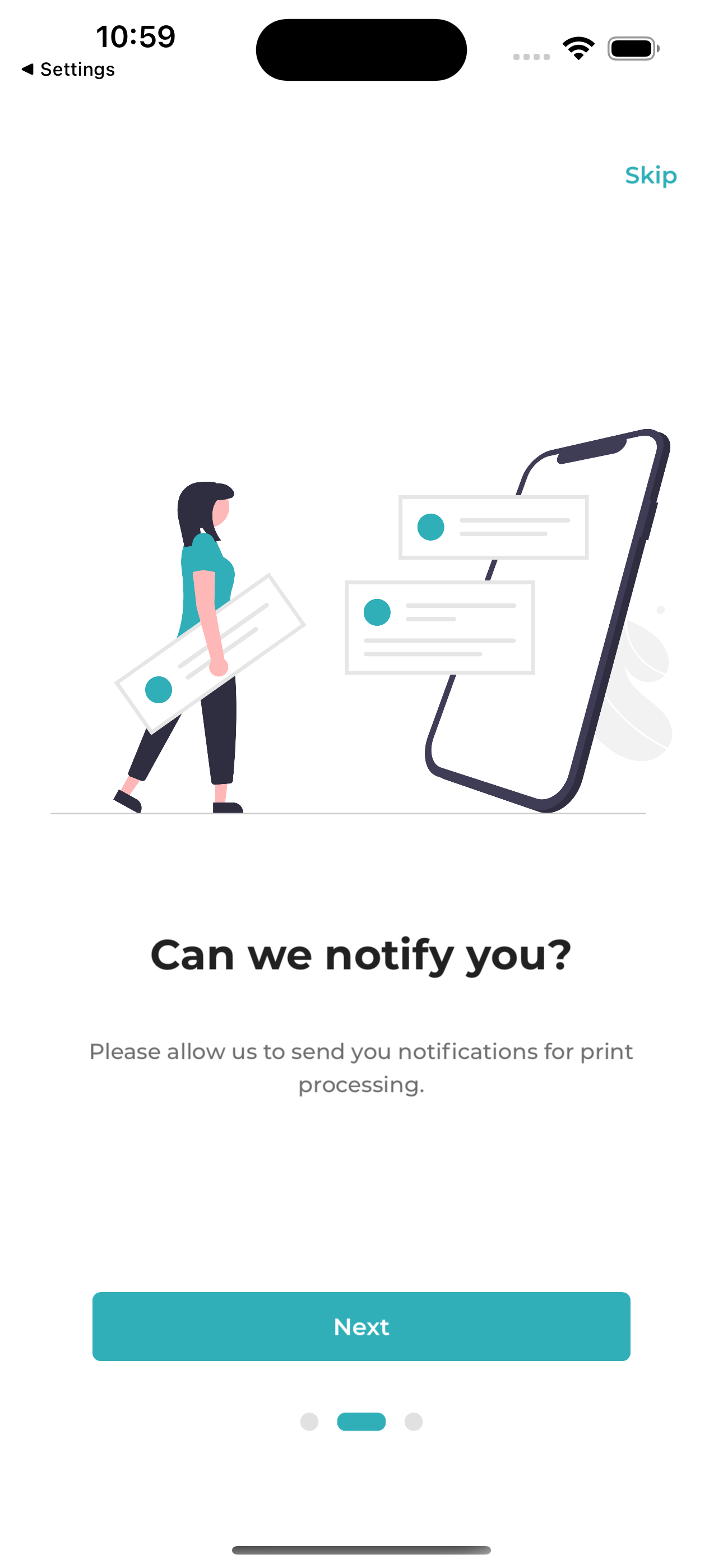 Onboarding Notification