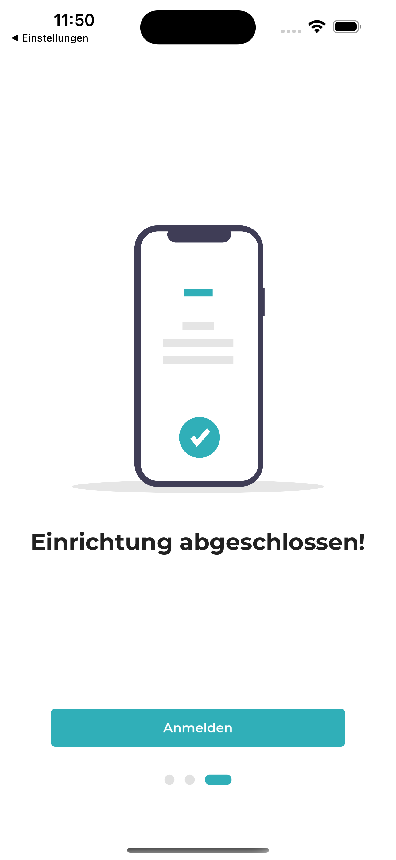 Onboarding finished
