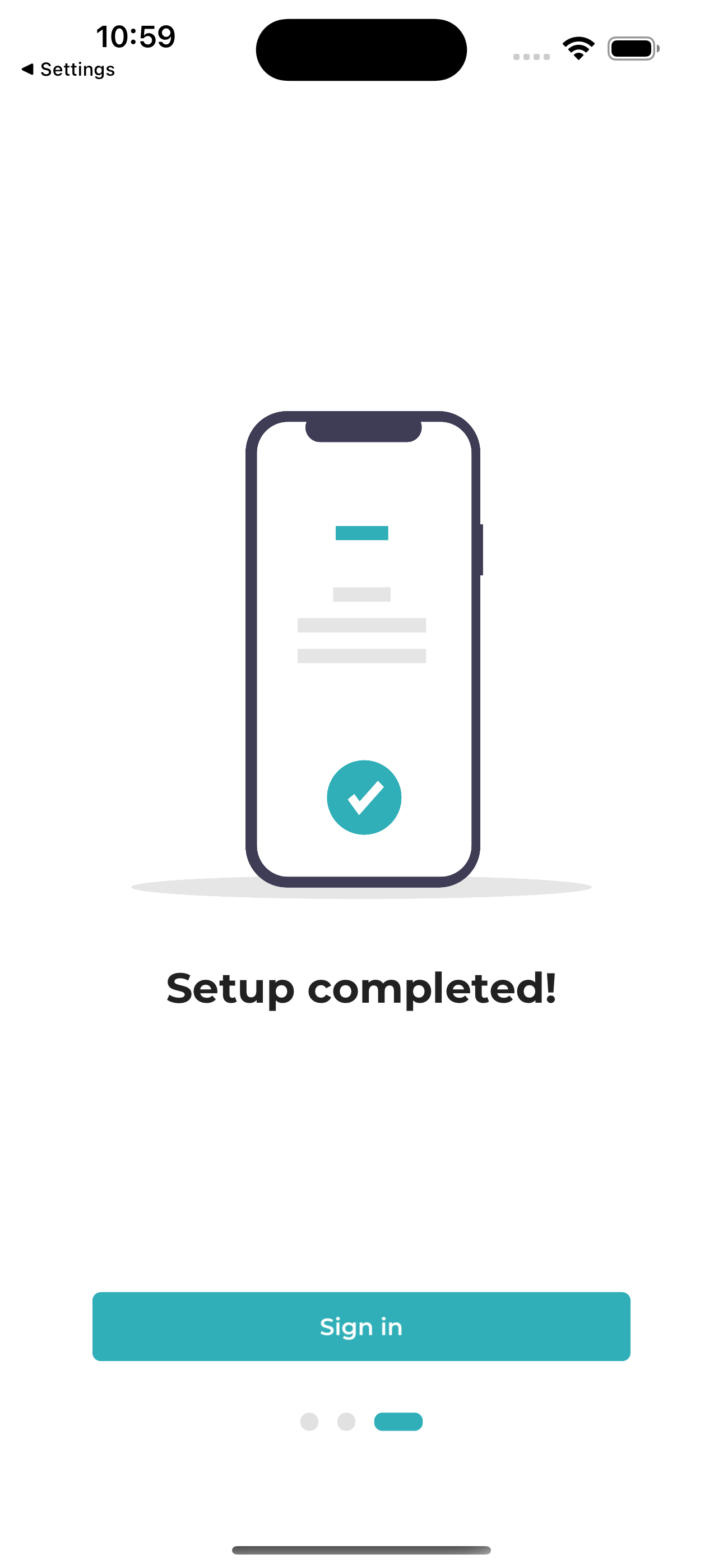 Onboarding finished